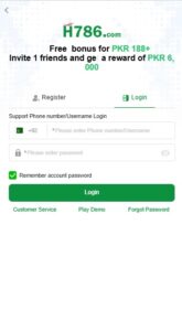 h786 Game register